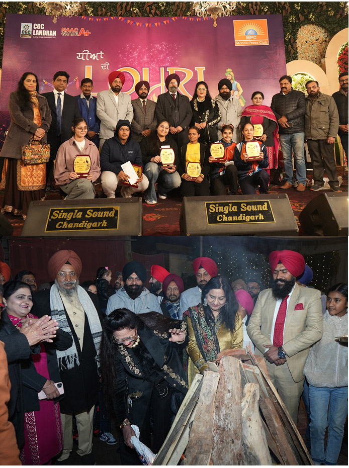 Artists spread the magic in Mohali Press Club's Lohri fair